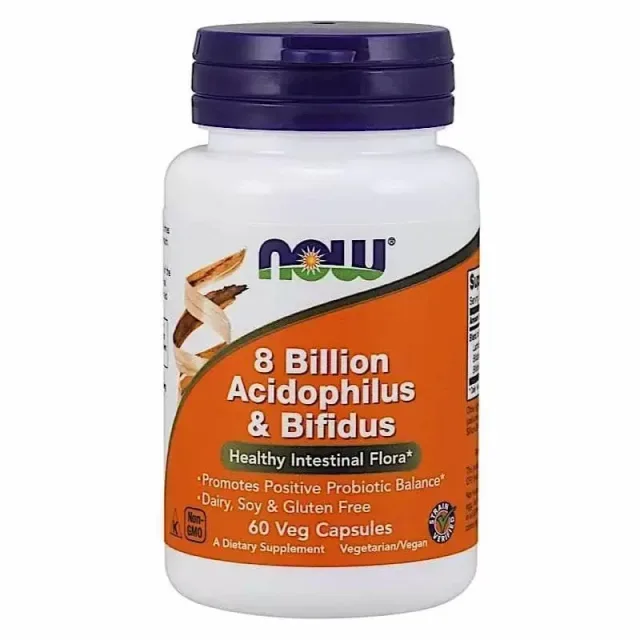 8 Billion Acidophilus & Bifidus, 60 вегакапсул
