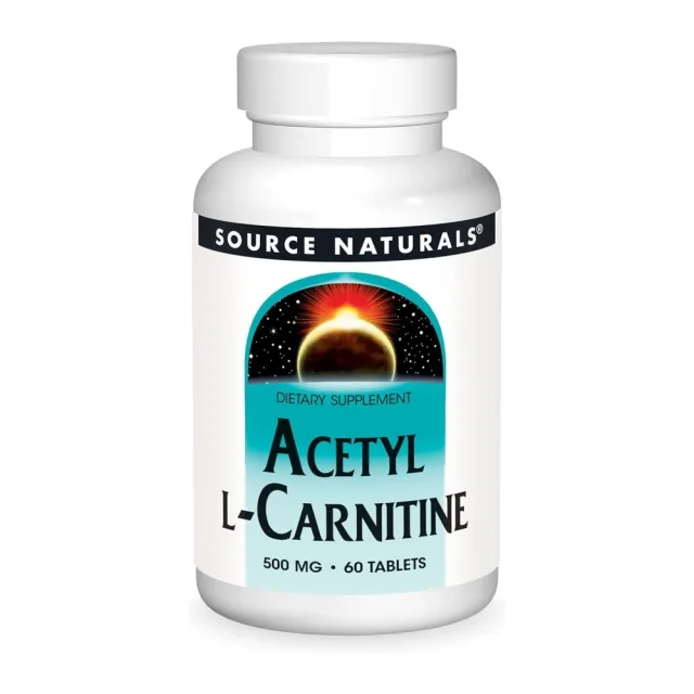 Ацетил L-карнітин Source Naturals Acetyl L-Carnitine 500 mg, 60 таблеток