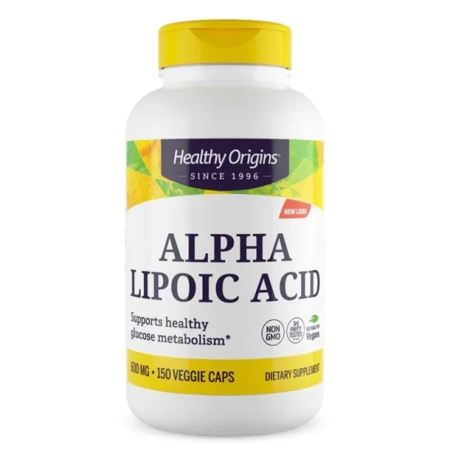 Альфа-ліпоєва кислота Healthy Origins Alpha Lipoic Acid 600 mg, 150 вегакапсул