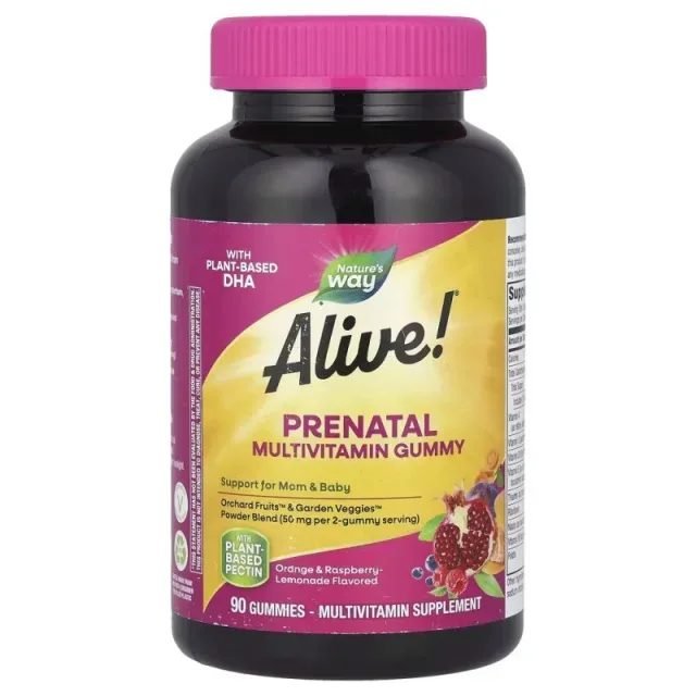 Alive! Prenatal Multivitamin Gummy, 90 желейок