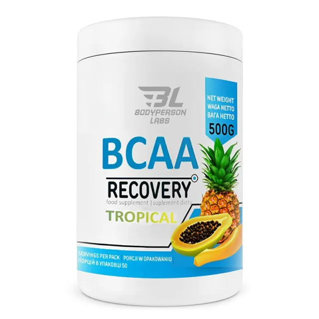 Амінокислота BCAA Bodyperson Labs Labs BCAA Recovery, 500 грам - Тропічний