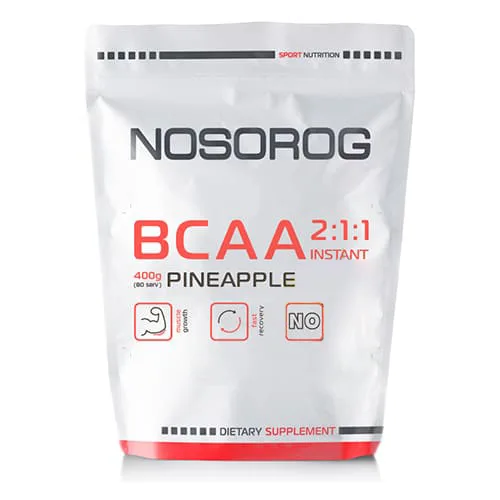Аминокислота BCAA Nosorog BCAA 2:1:1, 400 грамм - Ананас
