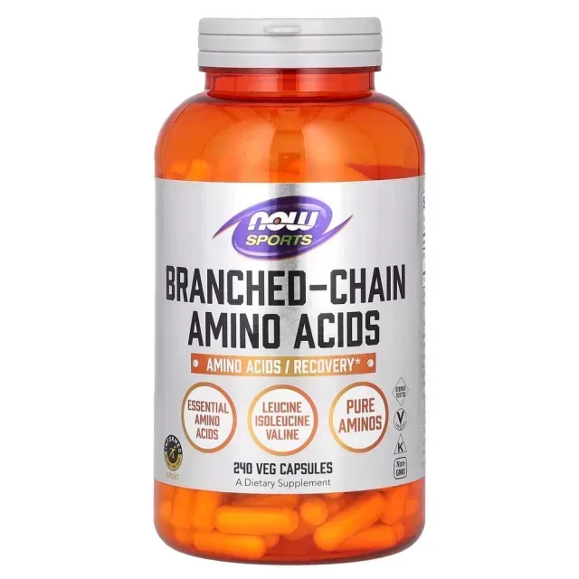 Аминокислота BCAA NOW Branched Chain Amino Acids, 240 капсул
