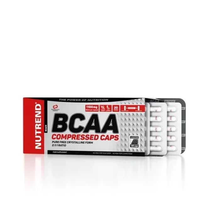 Амінокислота BCAA Nutrend BCAA Compressed, 120 капсул