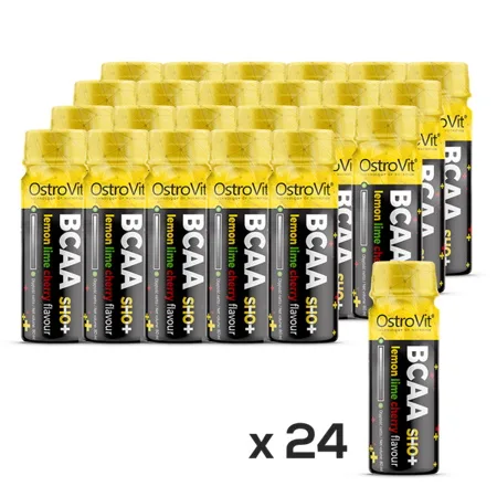 Амінокислота BCAA OstroVit BCAA Shot, 24*80 мл - Вишня-лимон-лайм