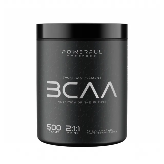 Амінокислота BCAA Powerful Progress BCAA 2: 1: 1, 500 грам - Апельсин