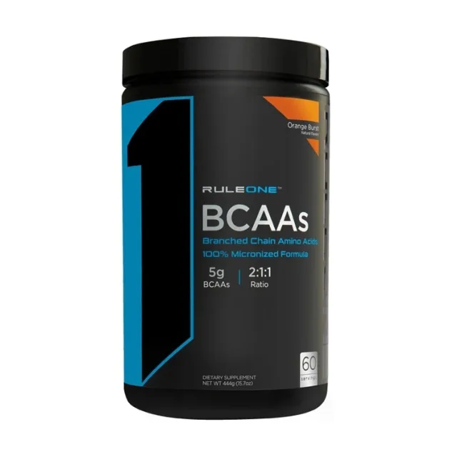 Аминокислота BCAA Rule 1 BCAA, 60 порций - 444 г Апельсин