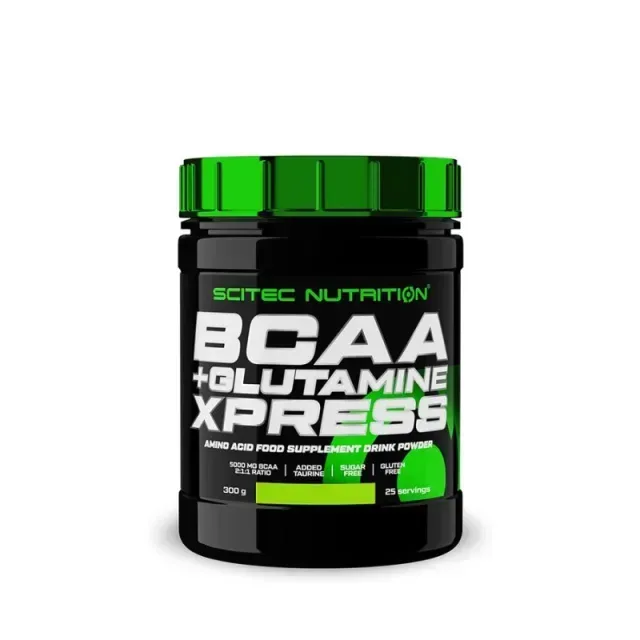 Аминокислота BCAA Scitec Nutrition BCAA+Glutamine Xpress, 300 грамм - Лайм