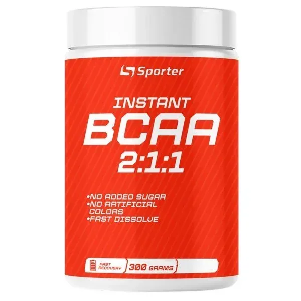 Амінокислота BCAA Sporter BCAA + Glutamine, 300 грам - Яблуко