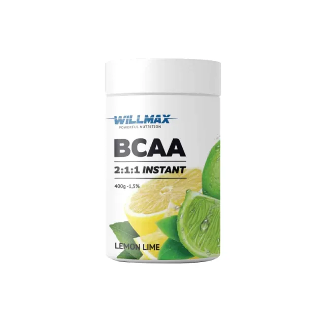 Аминокислота BCAA Willmax BCAA 2:1:1, 400 грамм - Лимон-лайм