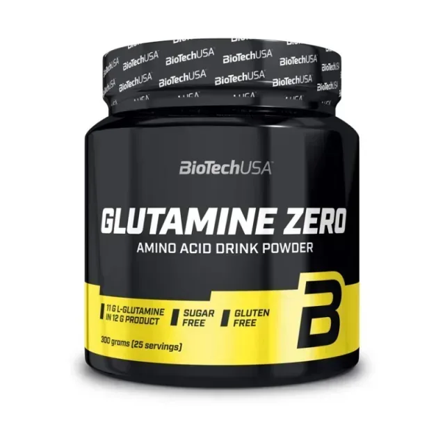 Амінокислота BioTech Glutamine Zero, 300 грам - Персиковий чай