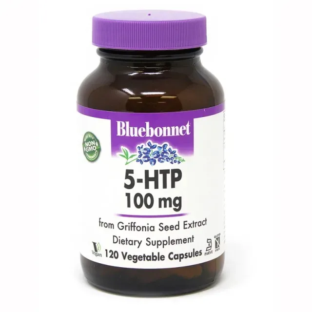 Амінокислота Bluebonnet Nutrition 5-HTP 100 mg, 120 капсул