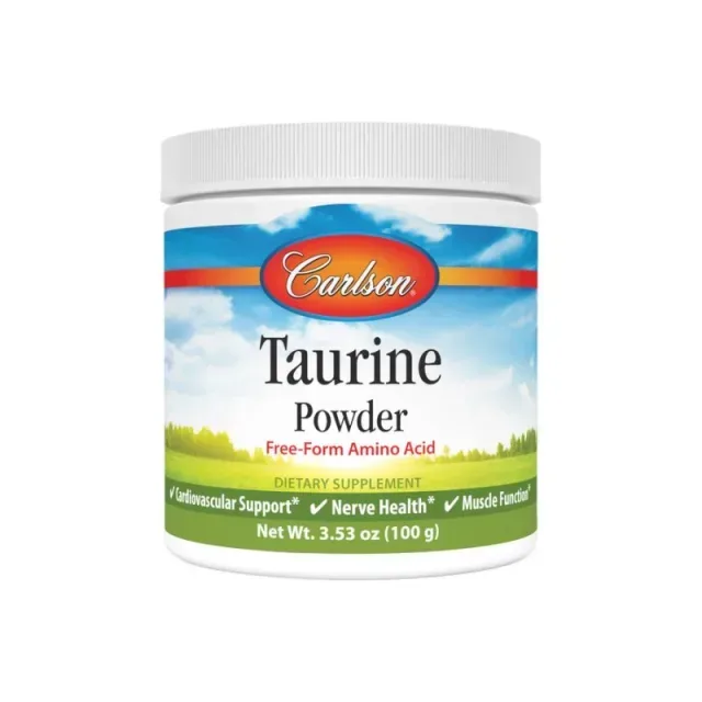 Амінокислота Carlson Labs Taurine Powder, 100 грам