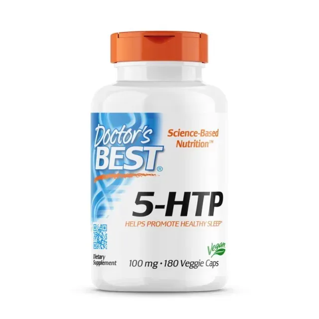 Амінокислота Doctor's Best 5-HTP 100 mg, 180 вегакапсул