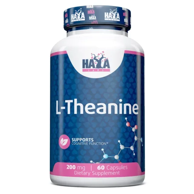 Аминокислота Haya Labs L-Theanine 200 mg, 60 капсул