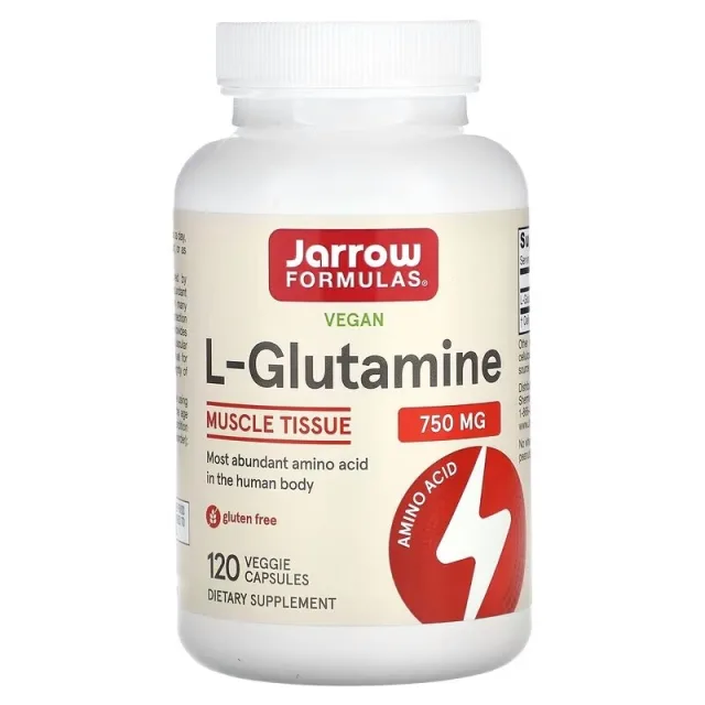 Амінокислота Jarrow Formulas L-Glutamine 750 mg, 120 вегакапсул