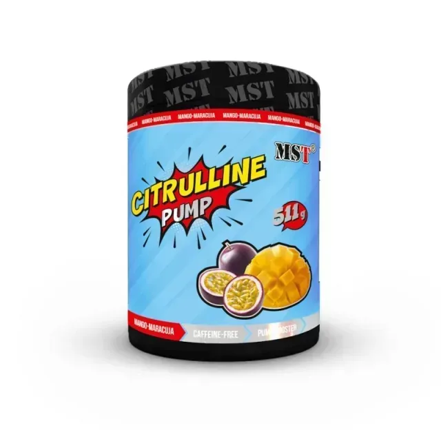 Амінокислота MST Nutrition Citrulline Pump, 511 грам - Полуниця-лайм