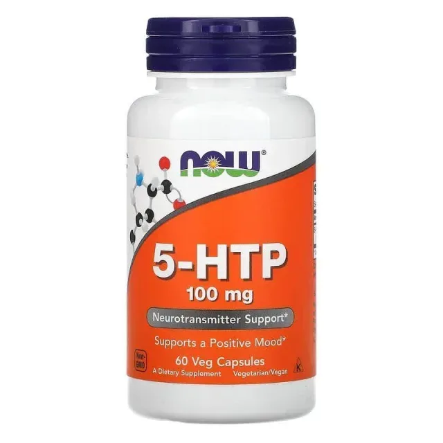 Аминокислота NOW 5-HTP 100 mg, 60 вегакапсул