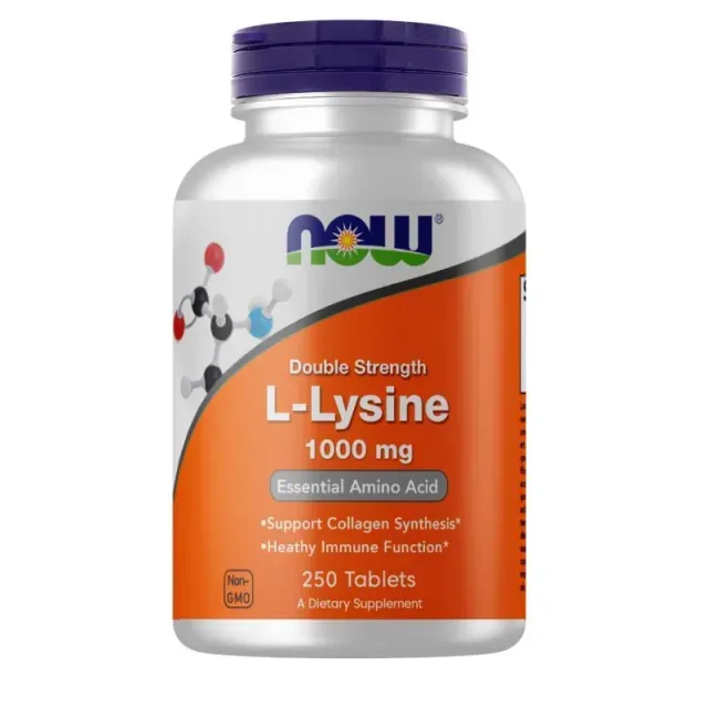Аминокислота NOW L-Lysine 1000 mg, 250 таблеток