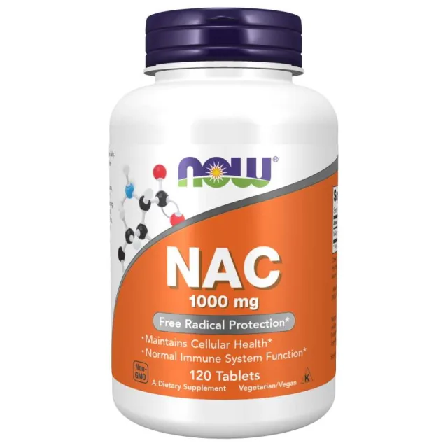 Амінокислота NOW NAC 1000 mg, 120 таблеток
