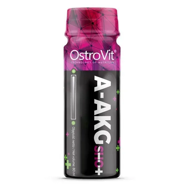 Аминокислота OstroVit A-AKG Shot, 80 мл - Малина-цитрус