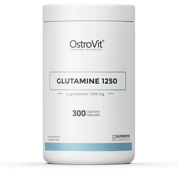Амінокислота OstroVit Glutamine 1250, 300 капсул