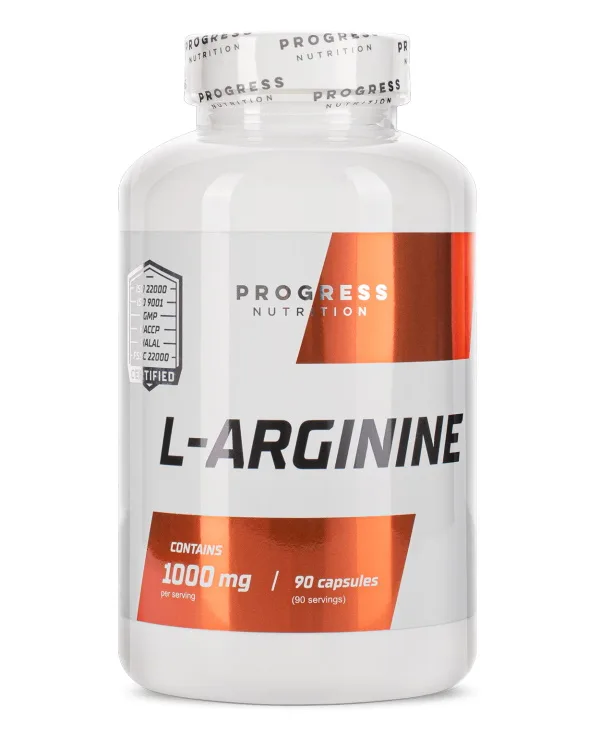 Амінокислота Progress Nutrition L-Arginine, 90 капсул