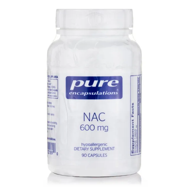 Амінокислота Pure Encapsulations NAC 600 mg, 90 капсул