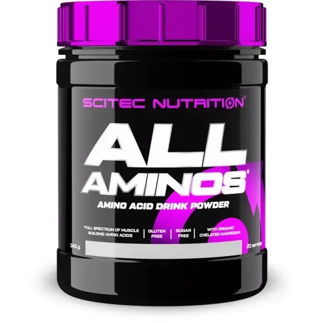 Аминокислота Scitec Nutrition All Aminos, 340 грамм - Зеленый чай с малиной