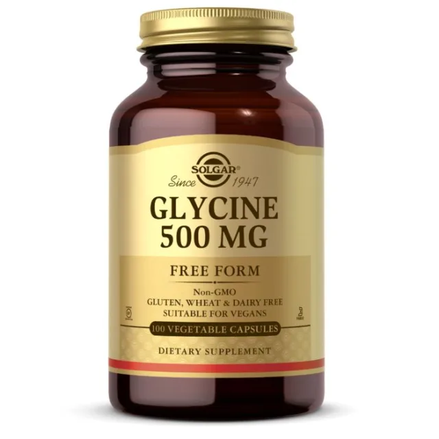 Амінокислота Solgar Glycine 500 mg, 100 вегакапсул