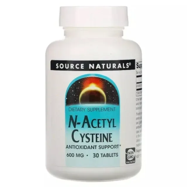 Амінокислота Source Naturals N-Аcetyl Cysteine 600 mg, 30 таблеток