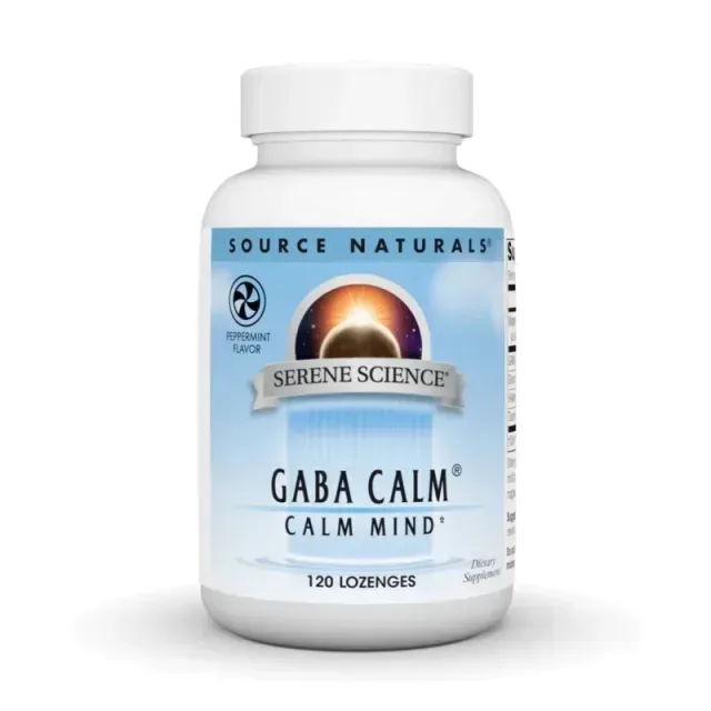 Амінокислота Source Naturals Serene Science GABA Calm, 120 льодяників - Апельсин