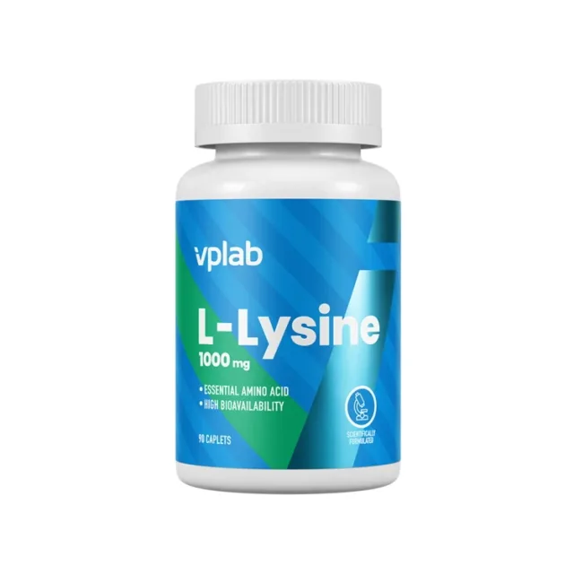Амінокислота VPLab L-Lysine 1000 mg, 90 капсул