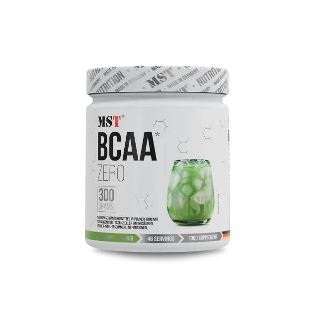 Амінокислоти MST Nutrition BCAA ZERO, 300 грам - Зелене яблуко