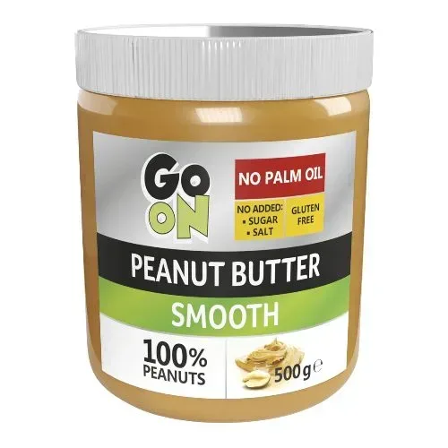 Арахісова паста Go On Nutrition Peanut Butter Smooth, 500 грам скляна банка