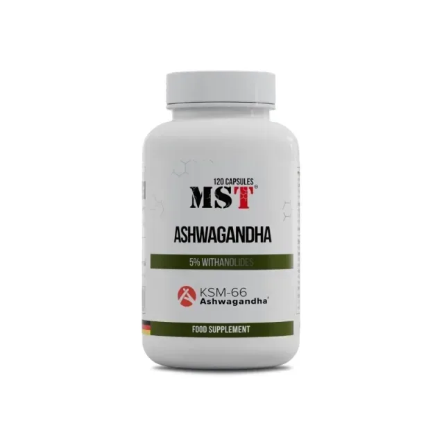 Ашваганда MST Nutrition Ashwagandha KSM-66, 120 капсул