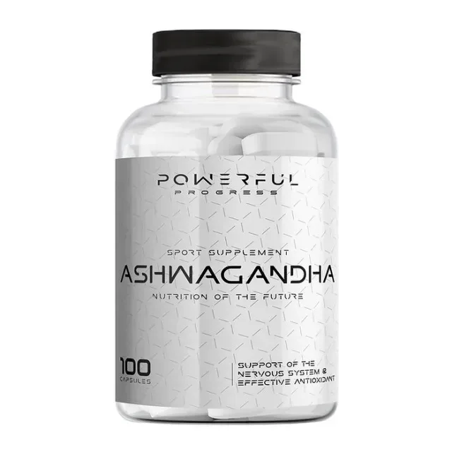 Ашваганда Powerful Progress Ashwagandha, 100 капсул