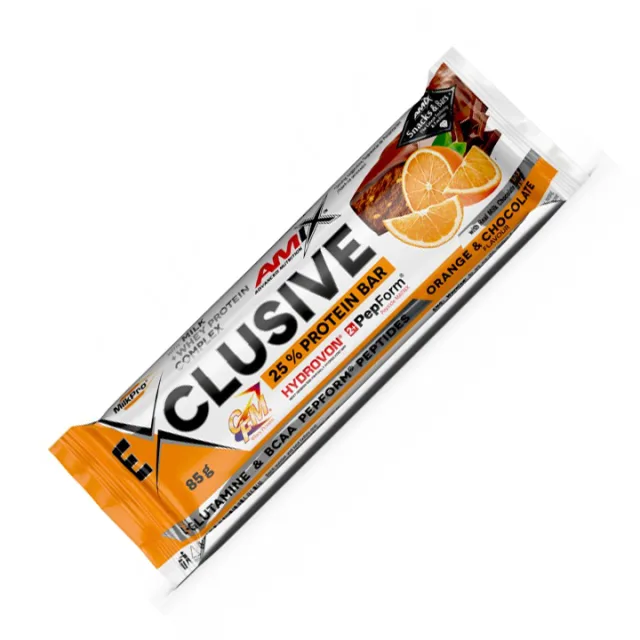 Батончик AMIX Exclusive Protein Bar, 85 грамм - Шоколад-апельсин