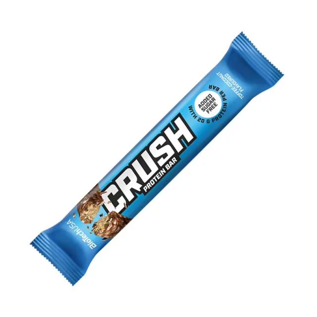 Батончик BioTech Crush Bar, 64 грам - Карамель-кокос