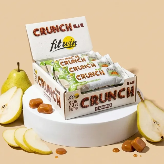 Батончик FitWin Crunch Bar 25%, 12*50 грам - Груша-карамель