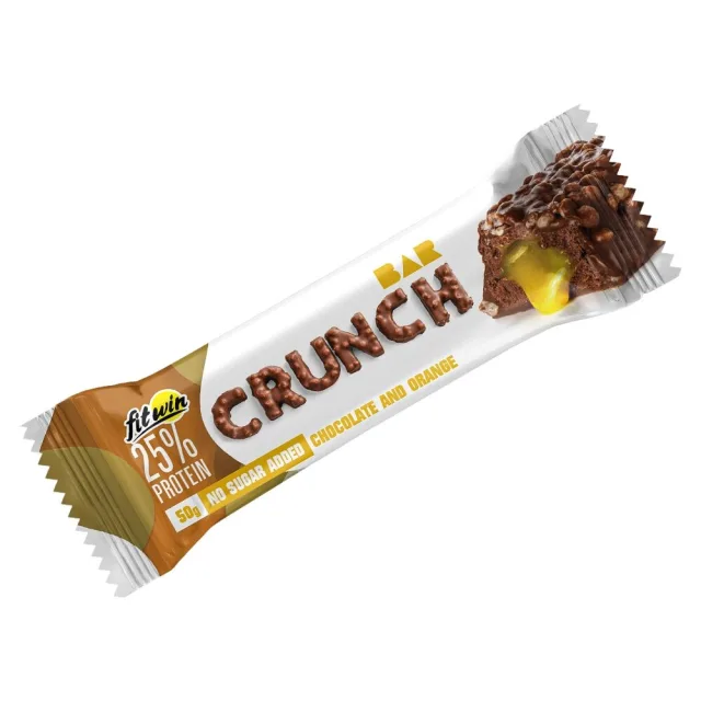 Батончик FitWin Crunch Bar 25%, 50 грамм - Шоколад-апельсин