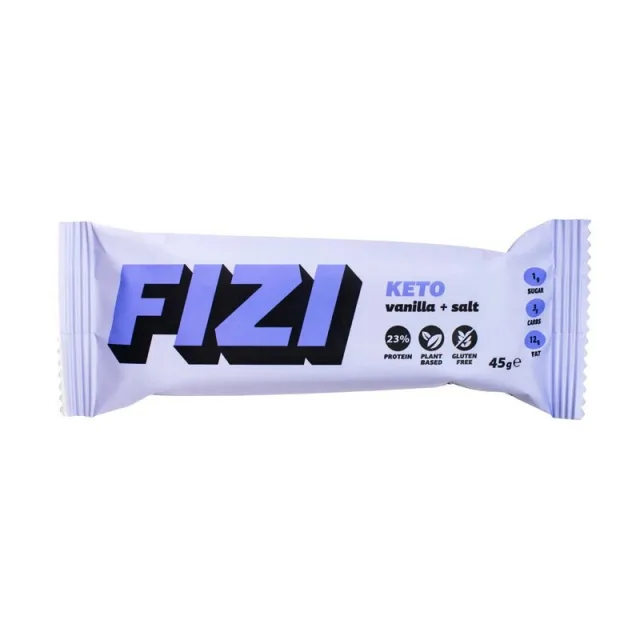 Батончик FIZI Keto Protein Bar, 45 грам - Ваніль-сіль