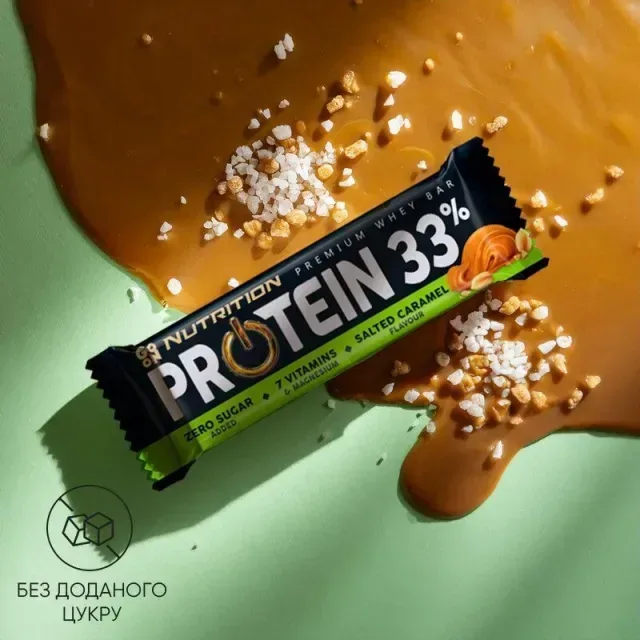 Батончик Go On Nutrition Protein 33%, 50 грам - Пана-кота-Полуниця
