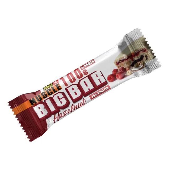 Батончик Power Pro Muscle Big Bar 30% Protein, 10*100 грамм - Фундук