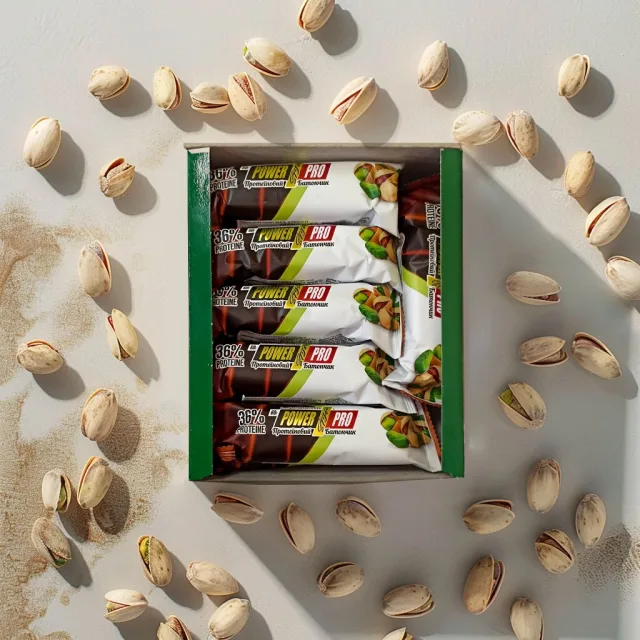 Батончик Power Pro Protein Bar 36% with Nut, 20*60 грам - Фісташка