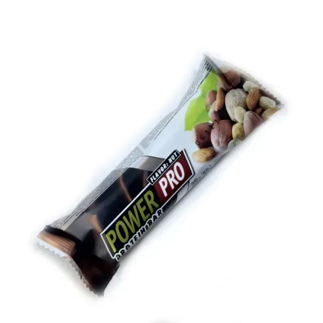 Батончик Power Pro Protein Bar 36% with Nut, 60 грам - Фісташка