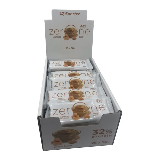 Батончик Sporter Zero One, 25*50 грам - Арахісова паста
