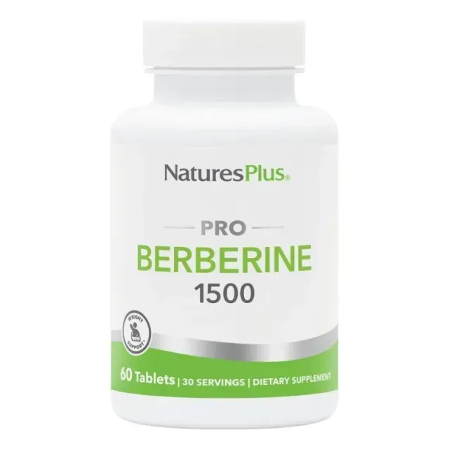 Берберин Natures Plus PRO Berberine 1500 mg, 60 таблеток