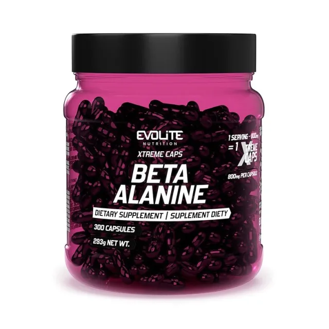 Бета-аланин Evolite Nutrition Beta Alanine 800 mg Xtreme, 300 капсул