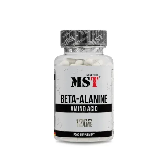 Бета-аланин MST Nutrition Beta-Alanine, 60 капсул для поддержки мышц